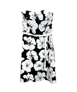 Old Navy Dress Black White Size 8 Floral Strapless Knee Length Casual Be... - £23.69 GBP