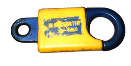 Blockbuster Video Rental Store Keyring Keychain Blue Yellow Vintage Logo (Faded) - £1.97 GBP
