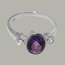 6.65 Ct. Amethyst 925 Sterling Silver Ring for Men and Women Birthday Gift - £34.98 GBP