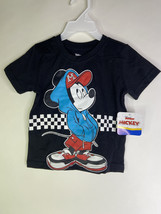 Disney Mickey Mouse Black Short Sleeve Tee T-Shirt Top Kids Boys Size 2T - $15.00