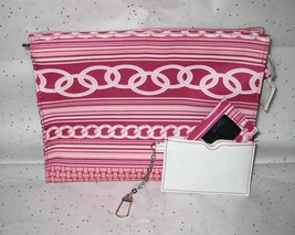 Clinique Pink Makeup Bag with Mirror and Keychain - £2.00 GBP