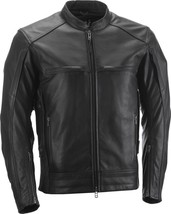 HIGHWAY 21 Gunner Leather Motorcycle Jacket, Black, Medium, 489-1014M - £315.99 GBP
