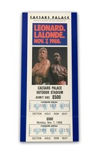 Sugar Ray Leonard vs. Donny Lalonde Boxing Fight Ticket 11/7/88 Caesars Palace - £98.48 GBP