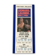 Sugar Ray Leonard vs. Donny Lalonde Boxing Fight Ticket 11/7/88 Caesars ... - £96.88 GBP