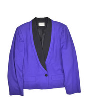 Vintage Miss Pendleton Wool Sport Coat Womens 16 Purple One Button Blazer USA - £26.59 GBP