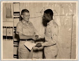 1960s Photo African American U.S. Army Private Second Class Receiving Award Vtg. - £21.30 GBP