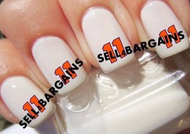 2025 Denny Hamlin #11 Orange Logo NASCAR Driver Auto Racing》Nail Art Decals - $9.75