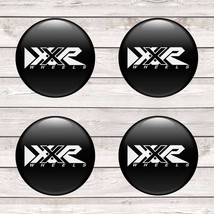 SET 4 X 50 mm Hand Made Logo XXR Silikone Stickers Aufkleber Domed For W... - £10.22 GBP
