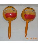 Pair of Handmade maracas Yellow - $49.45