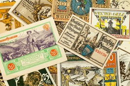 1920&#39;s Germania Notgeld (Emergenza Soldi) 25pc - Hainholz,Lubtheen,Stein... - £79.13 GBP