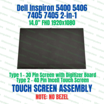 14&quot; LCD Screen Top Full Assembly Dell Inspiron 5400 2-in-1 0033GTF 23RF5 - $154.28