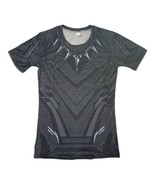 Short Sleeve Black Panther Compression shirt M Black color  - £7.75 GBP
