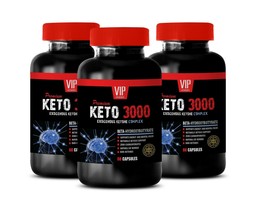 energy boost appetite suppressant - KETO 3000 - fat burn exercise 3 BOTTLE - £30.84 GBP