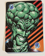 Marvel Overpower Power Cards 1996 Leader 7 Intellect - £1.39 GBP