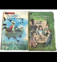 Companion Library Book Lot 2 Books Double Sided 4 Stories Vintage 5 Little Peppe - $9.50