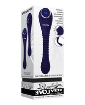 Evolved Bendable Ribbed Vibe And Sucker Rechargeable Vibrator - $79.19