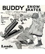 Buddy Snow Ice Skates Falcon 1929 Advertisement Christmas Sportswear DWAA22 - $29.99