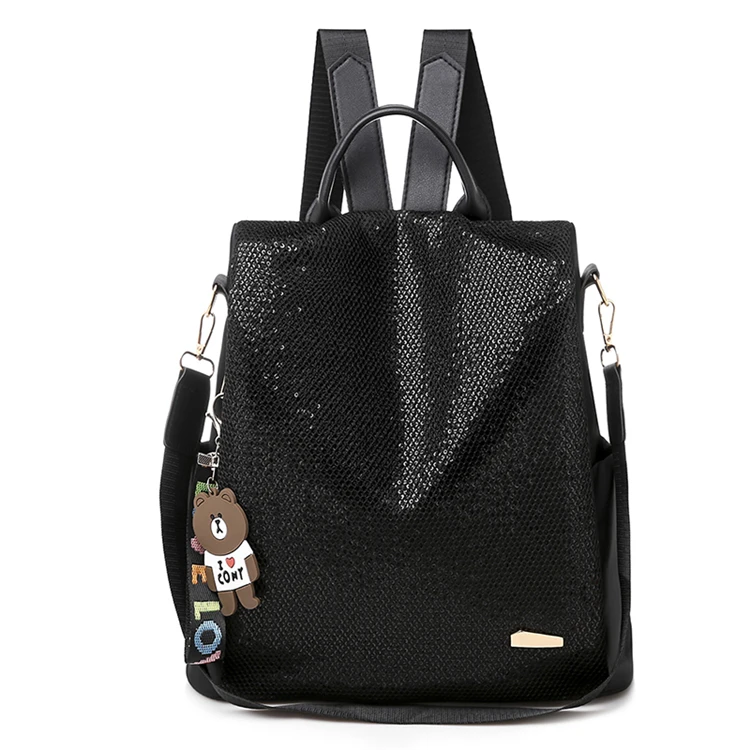 High capacity Women Ox cloth Backpa High Quality Sequin grid School For Teenage  - £95.59 GBP