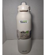 Ello Flip to Fill - Pop to Drink Easy Fill 32oz Cream Thermal Bottle NEW - $25.73