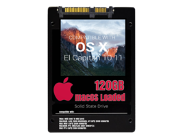 macOS Mac OS X 10.11 El Capitan Preloaded on 120GB Solid State Drive - £23.69 GBP
