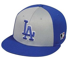 Los Angeles Dodgers MLB OC Sports Hat Cap Color Block Gray Blue Adult Adjustable - £15.62 GBP