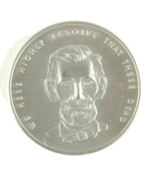 Lincoln Gettysburg Medallion 1973 Gettysburg Military Park Pewter - €11,36 EUR