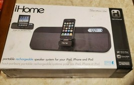 iHome ID28 iPad iPhone Rechargeable Portable Speaker W/ FM Stereo Clock Radio - $140.24