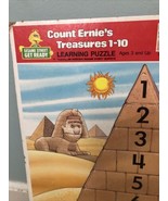 Golden Sesame Street Count Ernie&#39;s Treasures 1-10 Tray Learning Puzzle - €14,37 EUR