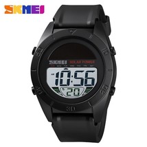 SKMEI Fashion Solar Power Watches For Boy&#39;s Outdoor Sport Camouflage Alarm Water - £30.88 GBP
