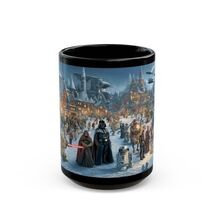 Star Wars Inspired Christmas Scene Mug, Holiday Gift for Sci-Fi Fans, 15oz - $17.54 CAD