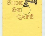 Side St. Cafe Menu Italian Cuisine Homberg Drive Knoxville Tennessee 1990s - £13.91 GBP