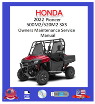 2022 Honda Pioneer 500/520/700/700-4/All 1000 Series SXS Owners Service Manual - £14.34 GBP