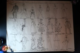 Vtg Eaves NYC Costume Plot &quot;Life w/ Mother&quot; Lindsay &amp; Crouse Artist Paul... - $100.00