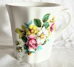 Vintage Royal Grafton Tea Mug Cup Fine Bone China 3 1/4&quot; Tall Floral Eng... - $7.91