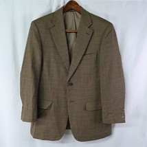 Haspel 40R Brown Plaid Wool Blend 2Btn Blazer Suit Sport Coat Jacket - $24.99