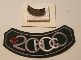 Harley Davidson 2000 Owners Group HOG Rocker Patch and Pin  - $12.00