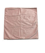 Throw Pillow Cover 18&quot; X 18&quot; Light Pink Velvet Side Hidden Zipper - £7.11 GBP