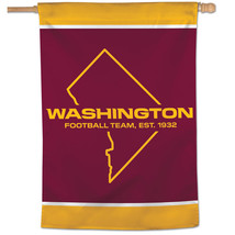 Washington Football Team Banner 28x40 Vertical - $1,069.31 MXN