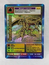 1999 Digimon Foil 1st Edition Hercules Kabuterimo Trading Card Moderatel... - £23.64 GBP