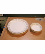 VTG 1950s ROYAL National Brotherhood Operative Potters 22K Gold Dishes - $54.45