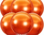 , Big Orange Mylar Balloons - 22 Inch, Pack Of 6 | Orange Foil Balloons,... - £16.50 GBP