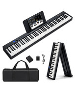 Sonart Folding 88-Key Electric Piano Keyboard Semi Weighted Full Size Mi... - £203.25 GBP