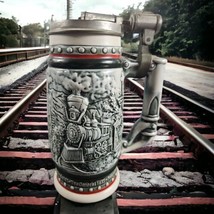 Vintage Avon Beer Stein Handcrafted in Brazil 1982 Train Scene FREE SHIPPING - £24.49 GBP