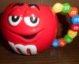 M&amp;M Candy Red Large Cofee Tea Cup Mug w/ Colored M&amp;M&#39;s Handle Galerie Brand - £9.65 GBP