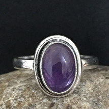 925 Sterling Silver Amethyst Wedding Ring Size 4-12 Women Jewelry For Gift item - £34.93 GBP