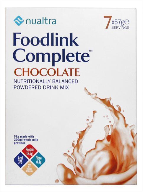 Nualtra Foodlink Complete Powder Chocolate ( 7 x 57g) - $11.26