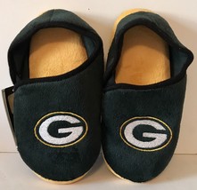 Green Bay Packers Kid's Slippers Youth Sz Medium 3/4 ~ NEW  Perfect for Game Day - $17.12