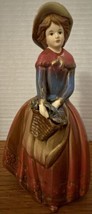 Vintage Victorian Girl Porcelain Figurine 7 1/2” - £10.31 GBP