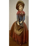 Vintage Victorian Girl Porcelain Figurine 7 1/2” - £10.43 GBP