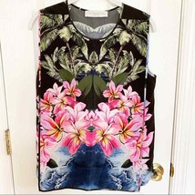 British Couture House of Stella McCartney 100% Silk Hawaiian Print Top Size 10 - £216.00 GBP